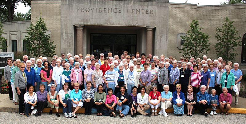 Group picture of Sisters of Providence and Providence Associates at the Providence Event 2015
